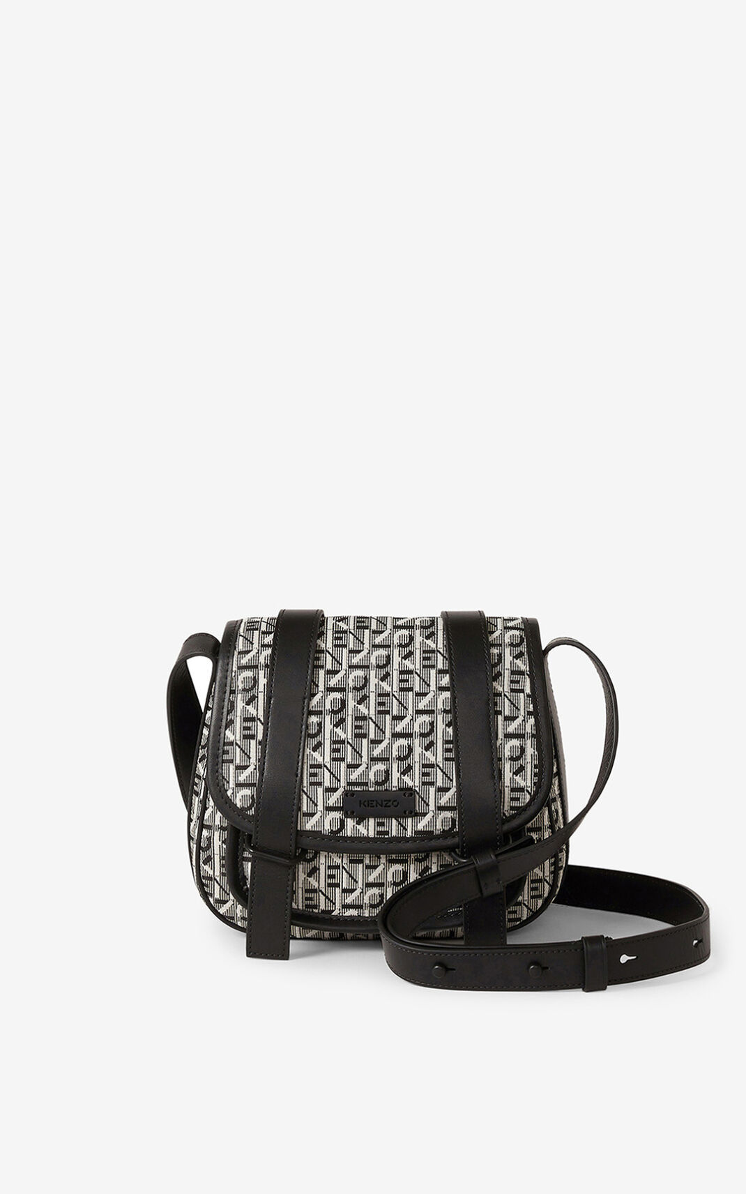 Kenzo Small jacquard Courier Messenger Bag Grey For Womens 5629HGQIJ
